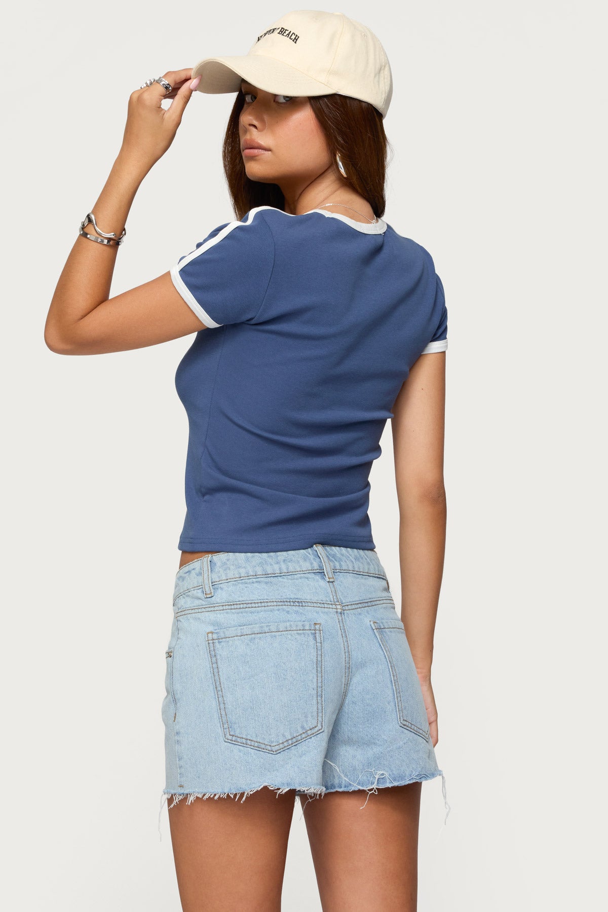 Los Angeles Contrast T Shirt - Image 5