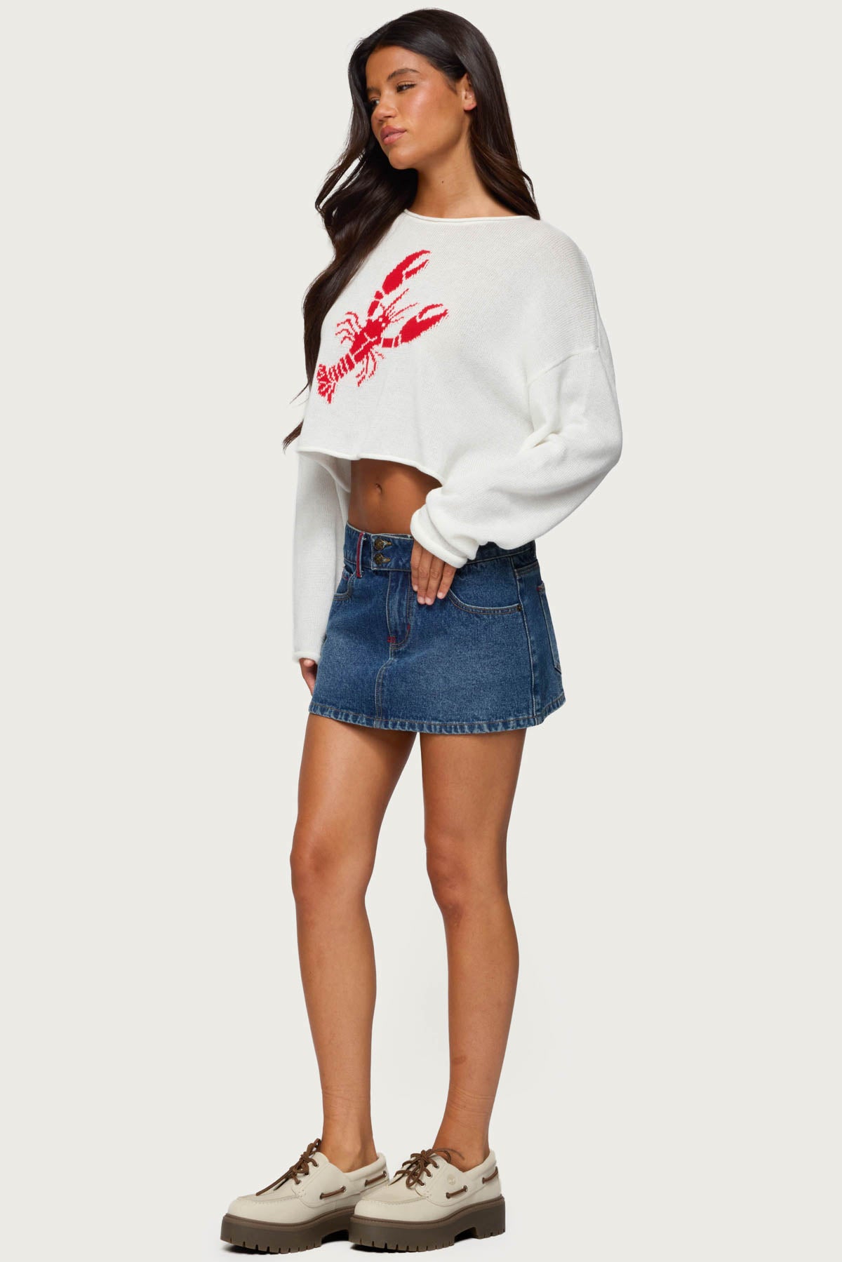 Lobster Babe Oversized Knit Top - Image 4