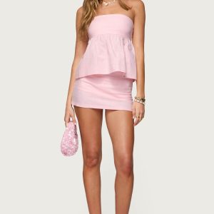 Avalai Linen Look Mini Skort