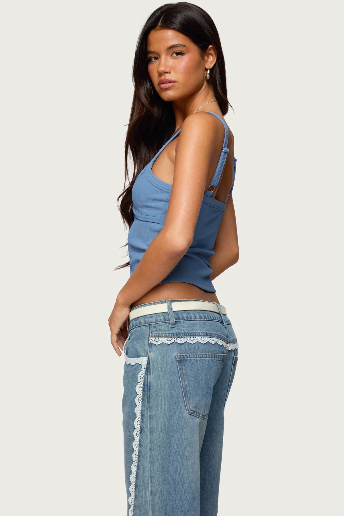 Karin Cut Out Ribbed Tank Top - Image 5