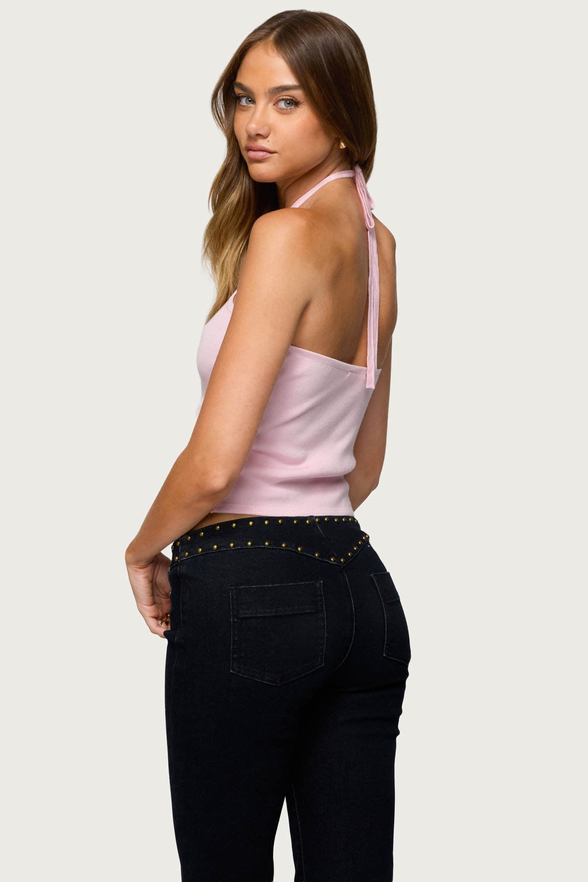 Hollis Knit Halter Top - Image 2