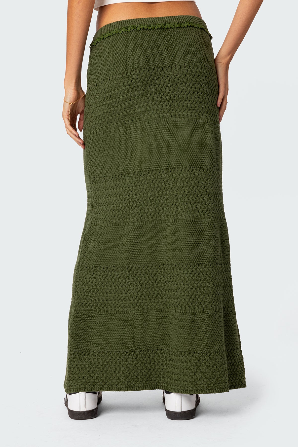 Garner Textured Knit Maxi Skirt - Image 5