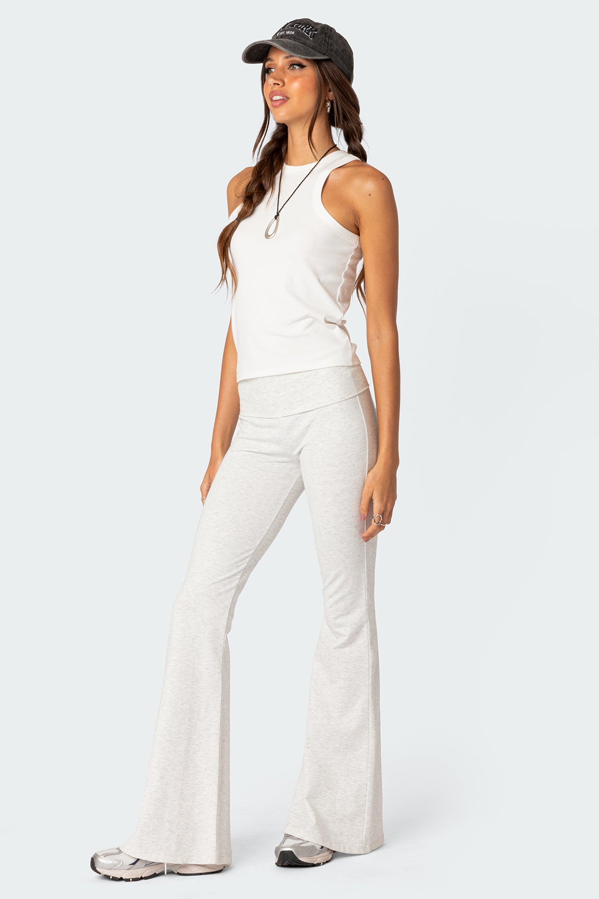 Naomi Fold Over Flared Leggings - Image 5