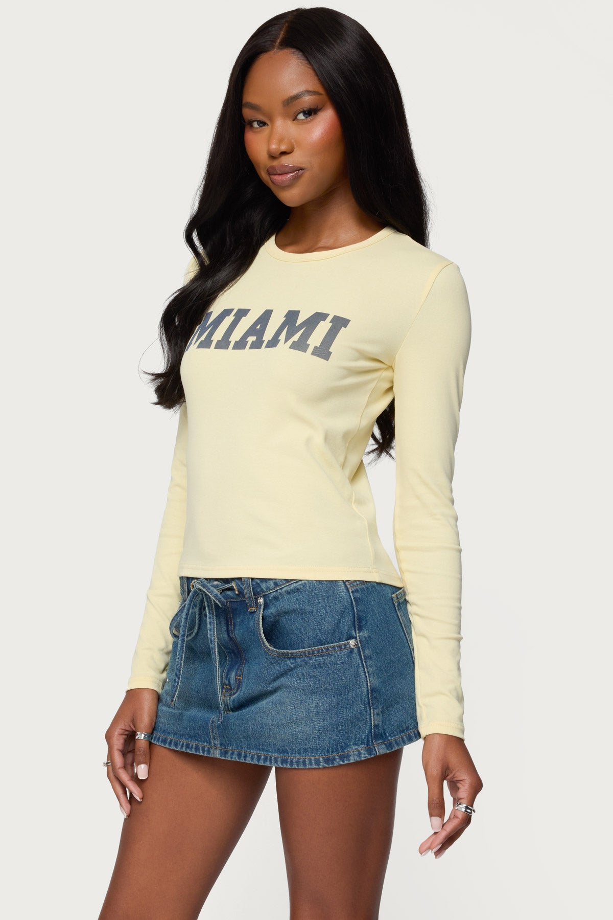 Miami Girl Long Sleeve T Shirt - Image 3