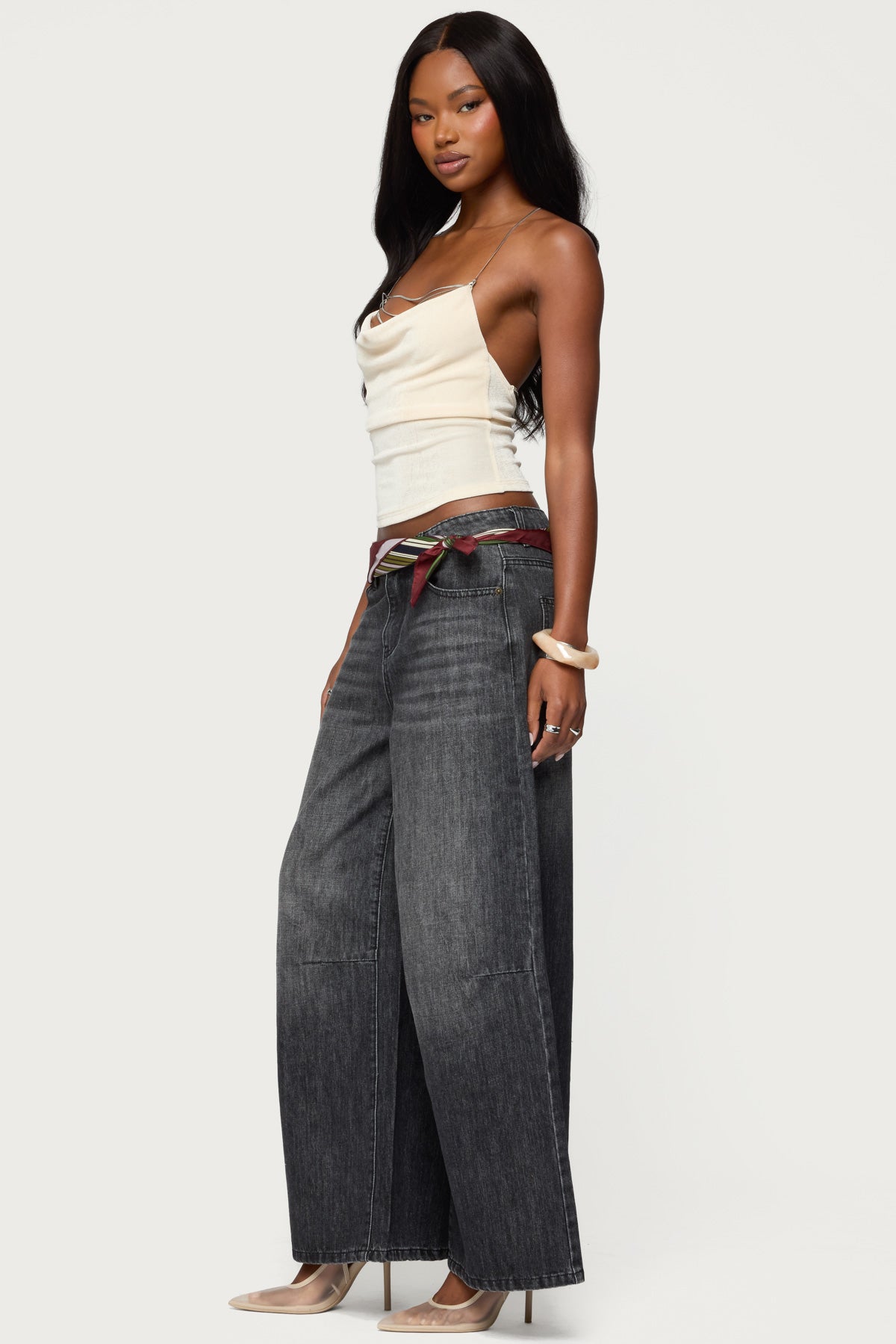 Khloey Chain Cowl Neck Top - Image 4