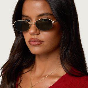 Luella Round Metal Sunglasses