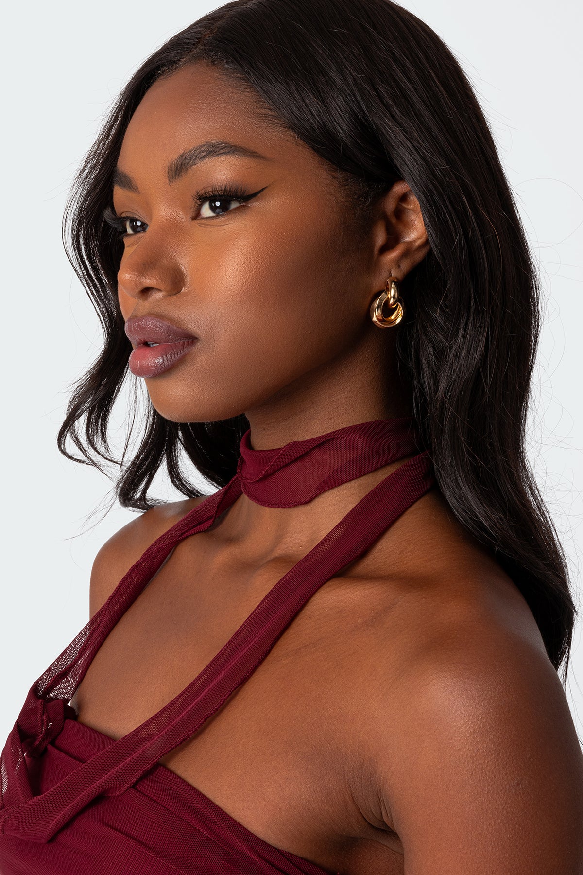 Chunky Knot Earrings - Image 2