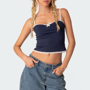 Alara Lace Trim Tank Top