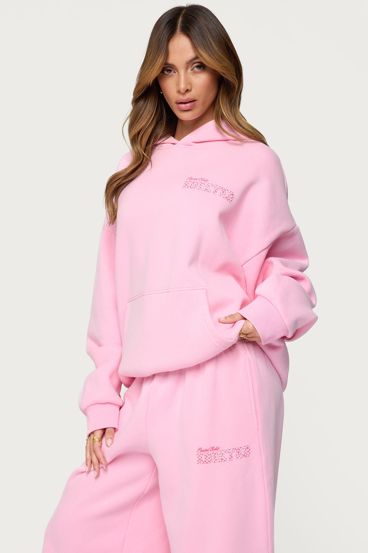 Pastel Edit Edikted Oversized Hoodie - Image 6