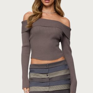 Lauren Knit Fold Over Top