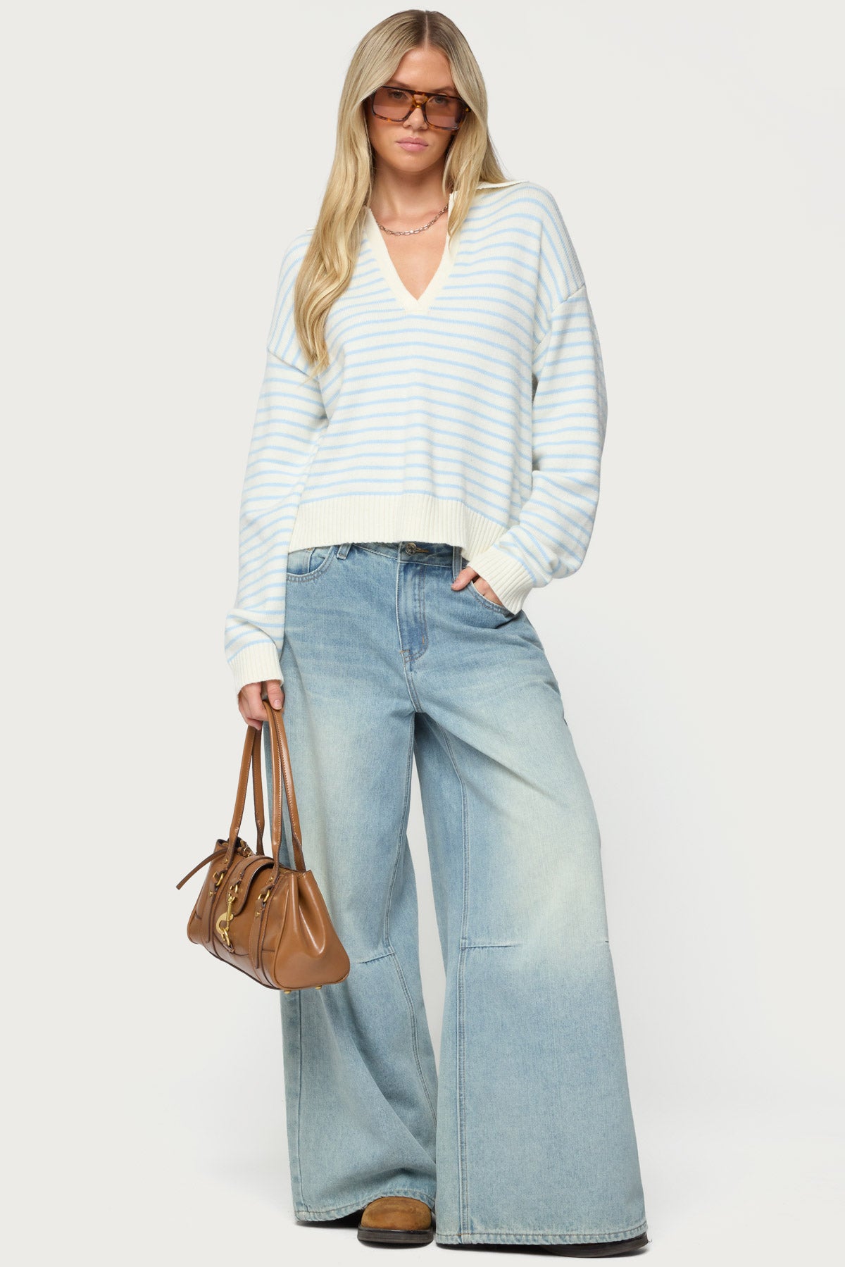 Copenhagen Oversized Striped Sweater - Image 2