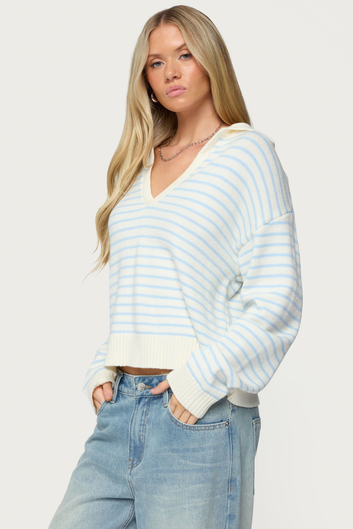 Copenhagen Oversized Striped Sweater - Image 3