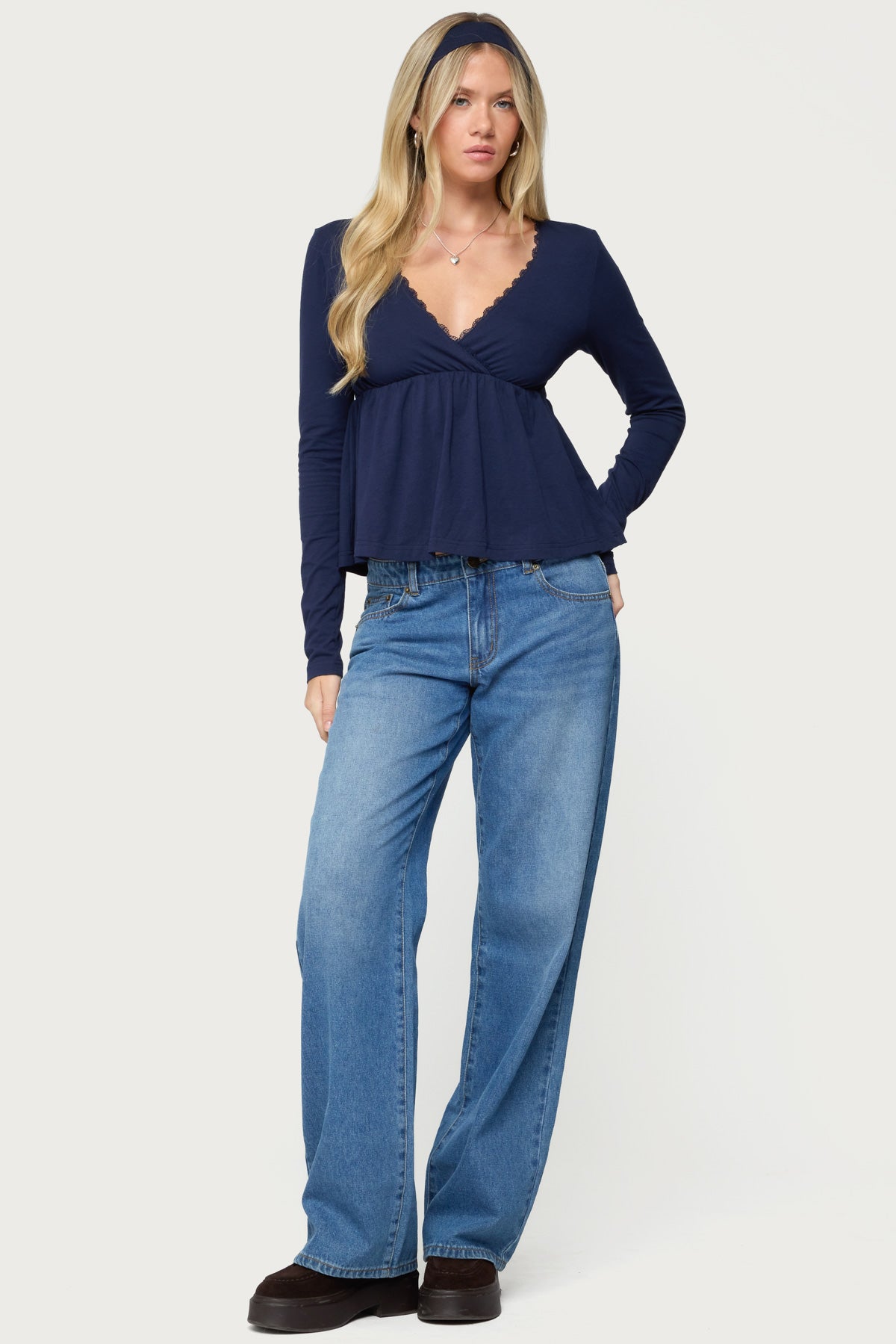 Kenzie Long Sleeve Babydoll Top - Image 5