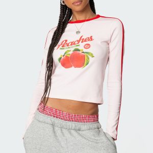 Peachy Long Sleeve T Shirt