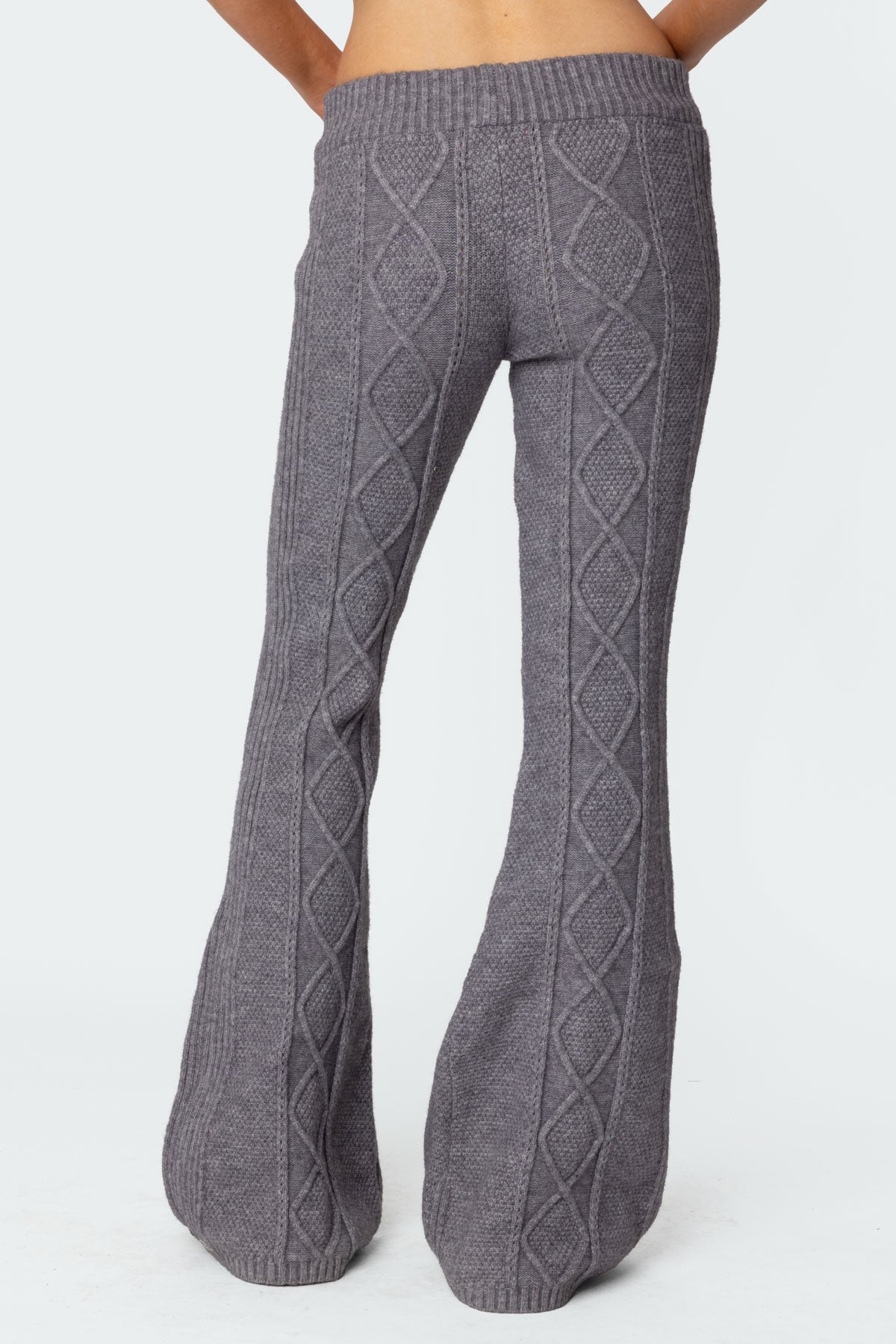 Ray Cable Knit Flared Pants - Image 5
