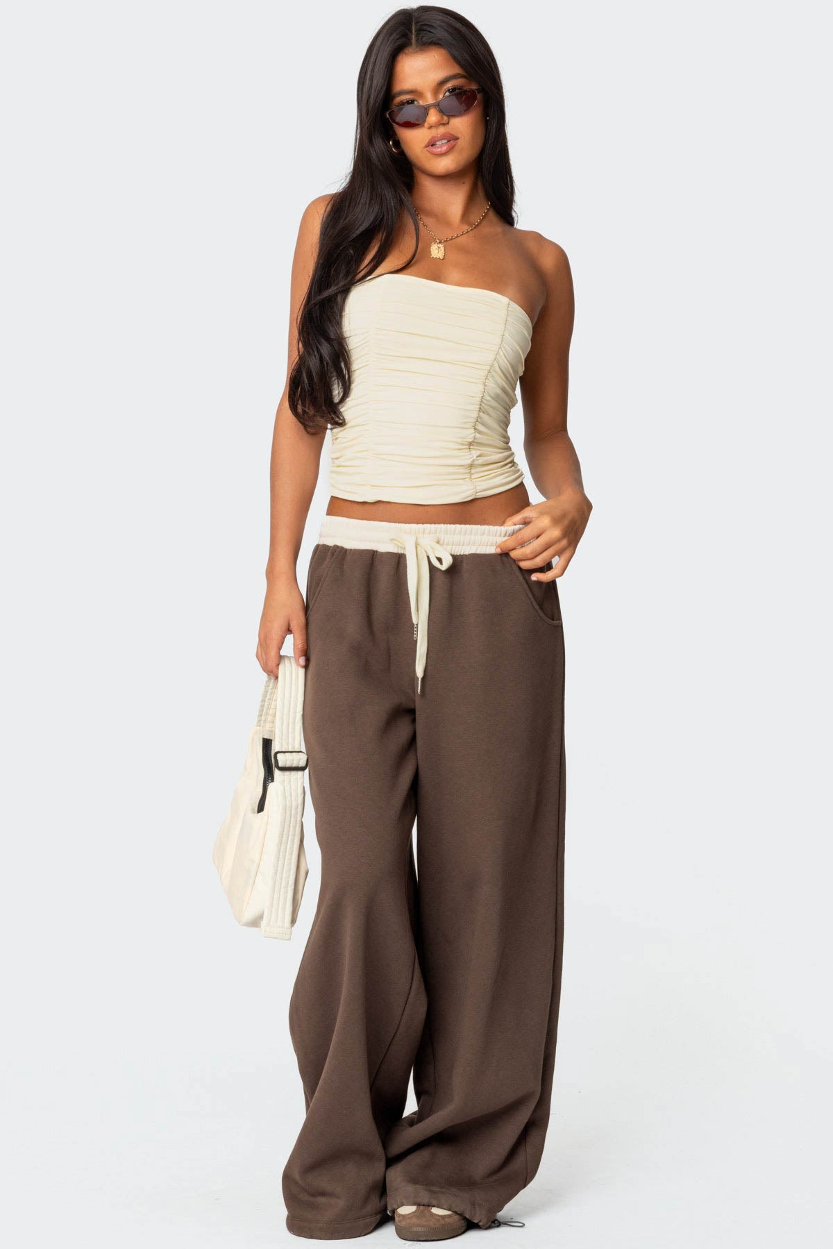 Fifi Gathered Strapless Top - Image 2