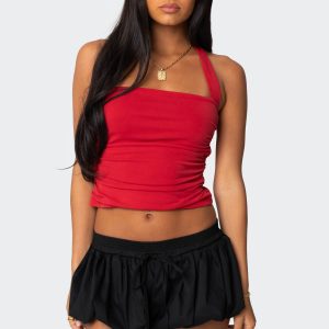 Nyrah Straight Neck Halter Top