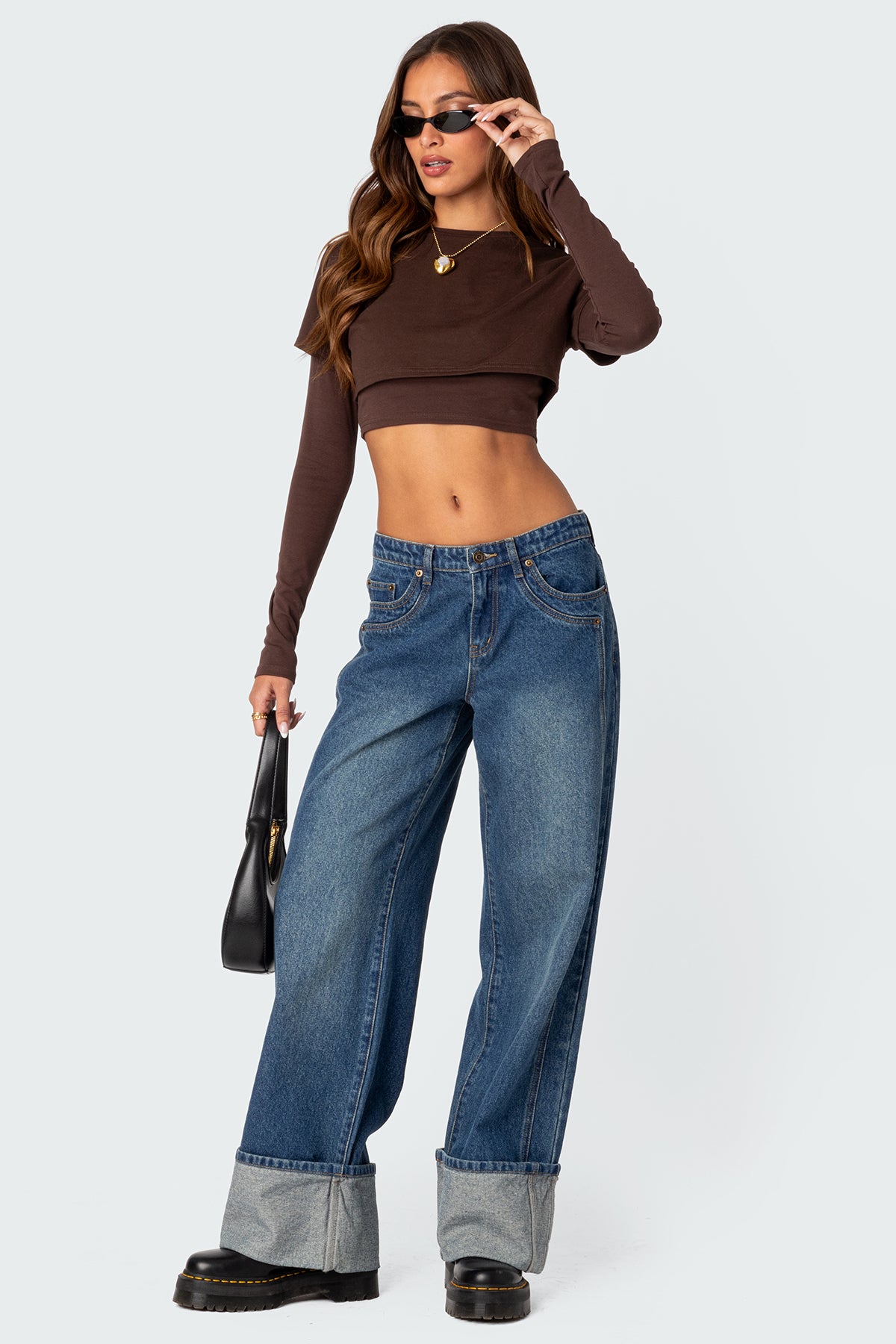 Vick Layered Cropped T-Shirt - Image 2