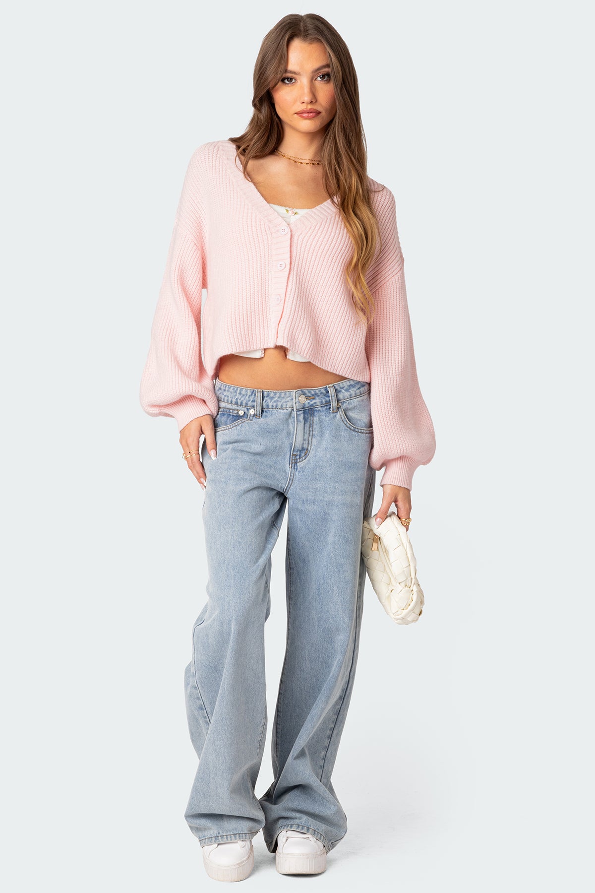 Sabrina Chunky Knit Cropped Cardigan - Image 2