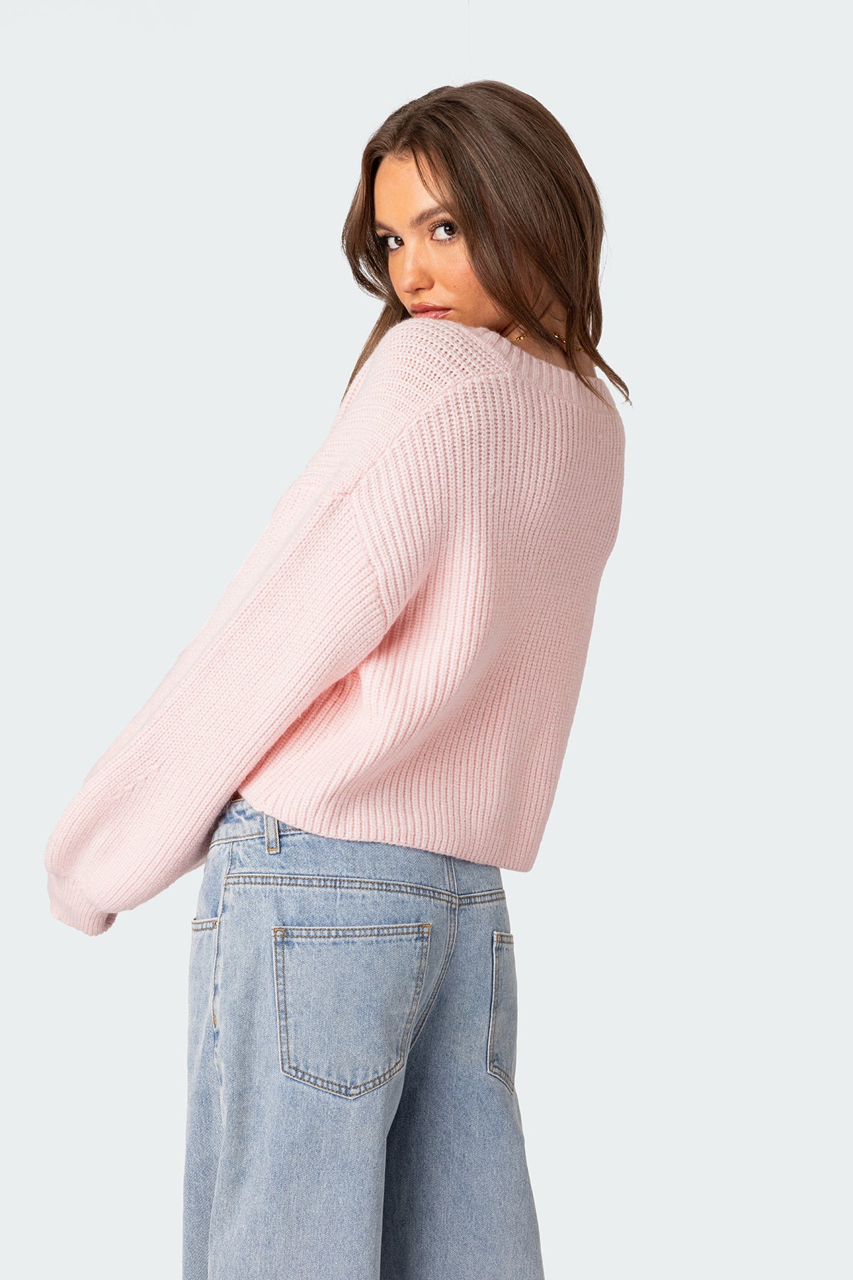 Sabrina Chunky Knit Cropped Cardigan - Image 4
