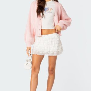 Adeena Layered Ruffle Mini Skirt