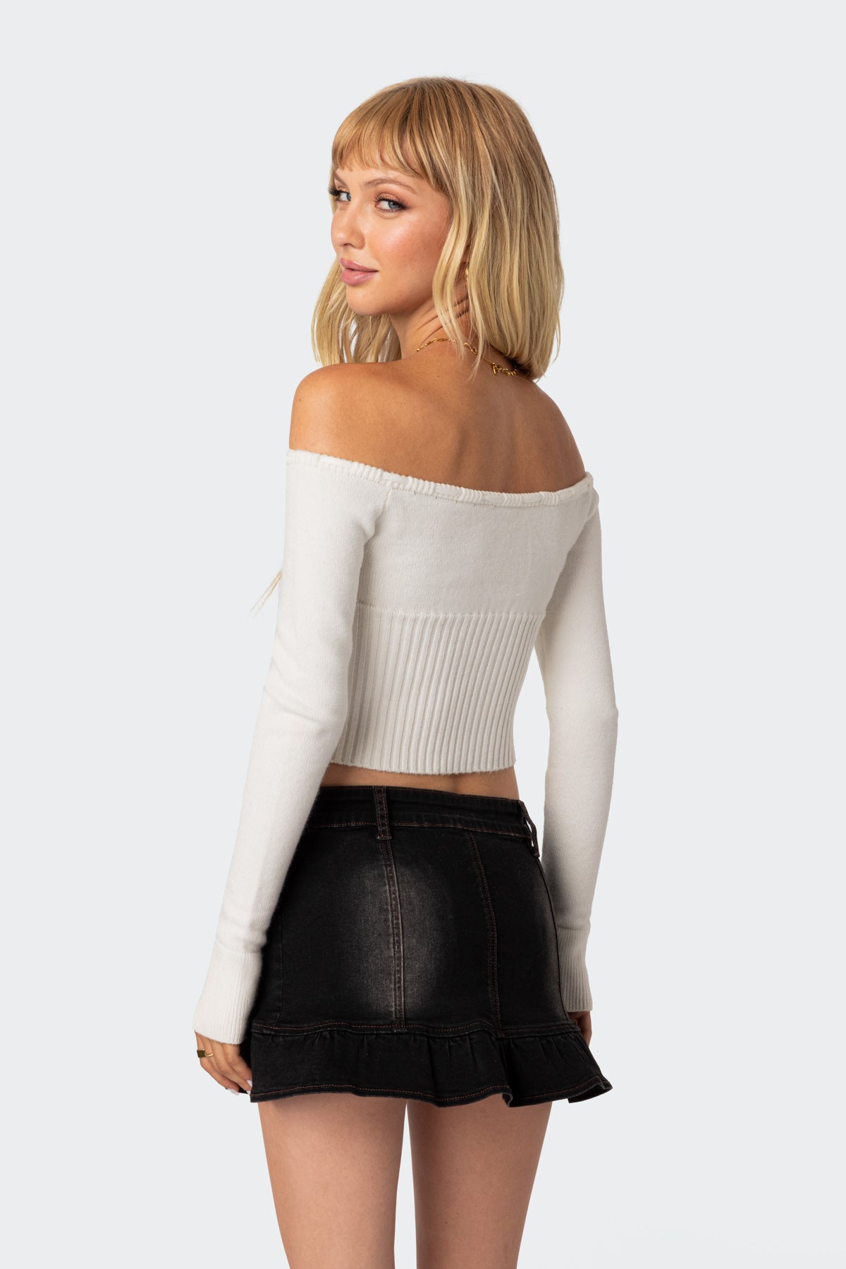 Dawna Tie Front Knit Top - Image 5