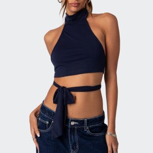 Hamlin Wrap Tie Crop Top