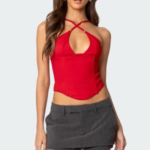 Lou Crossover Beaded Corset