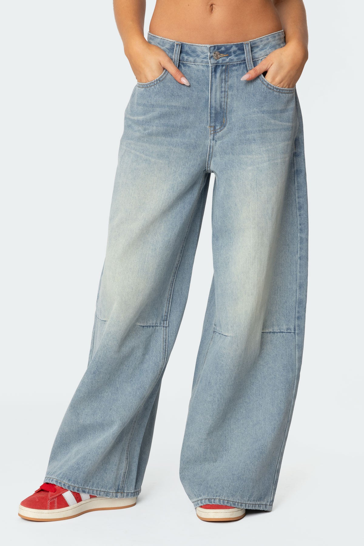 Skater Girl Washed Low Rise Jeans - Image 2