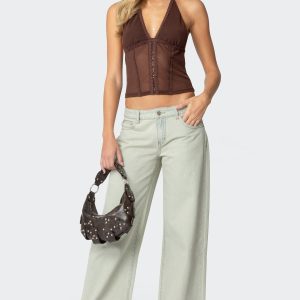 Raelynn Washed Low Rise Jeans