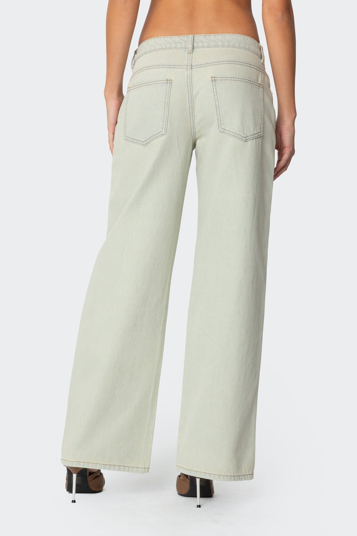 Raelynn Washed Low Rise Jeans - Image 5
