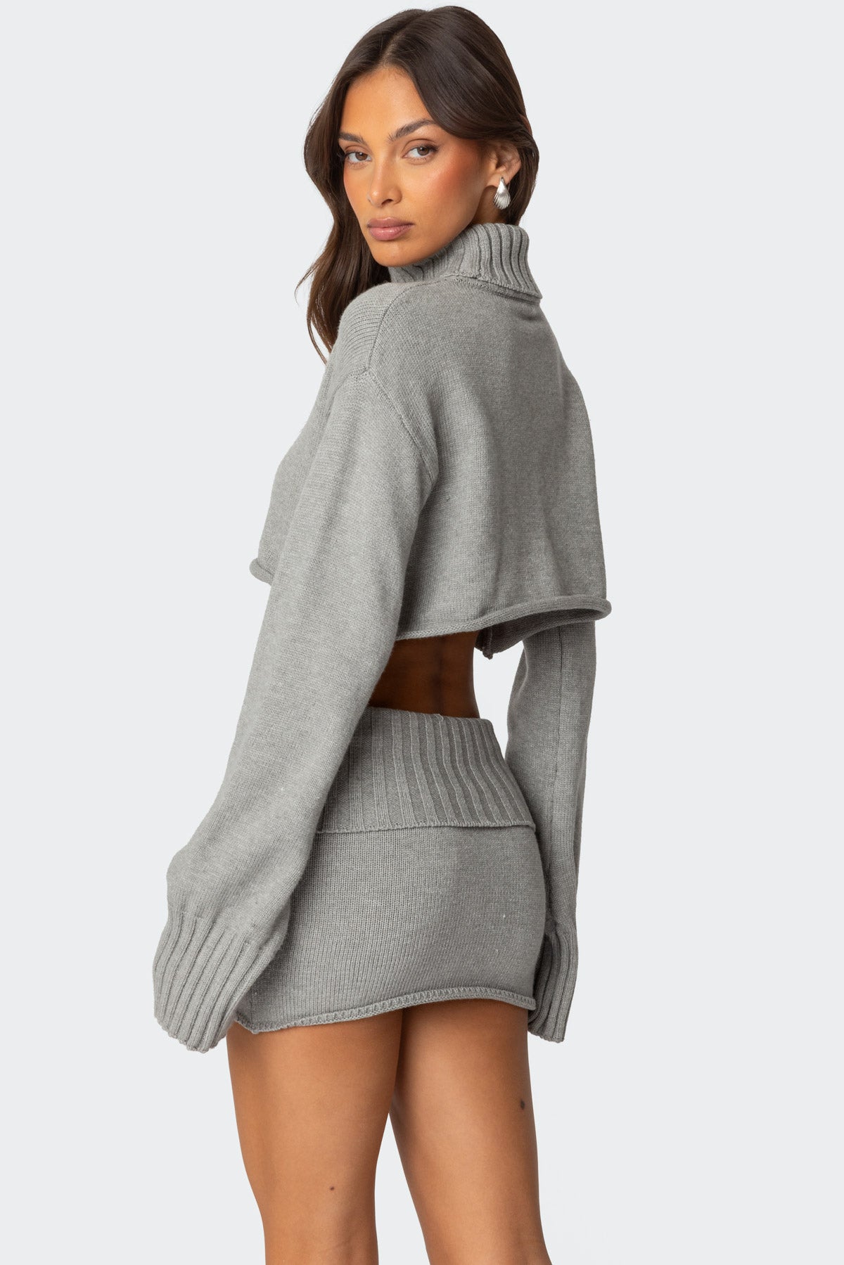 Gino Cropped Turtle Neck Sweater - Image 5