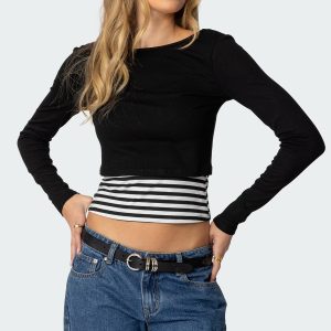 Shania Layered Striped Top
