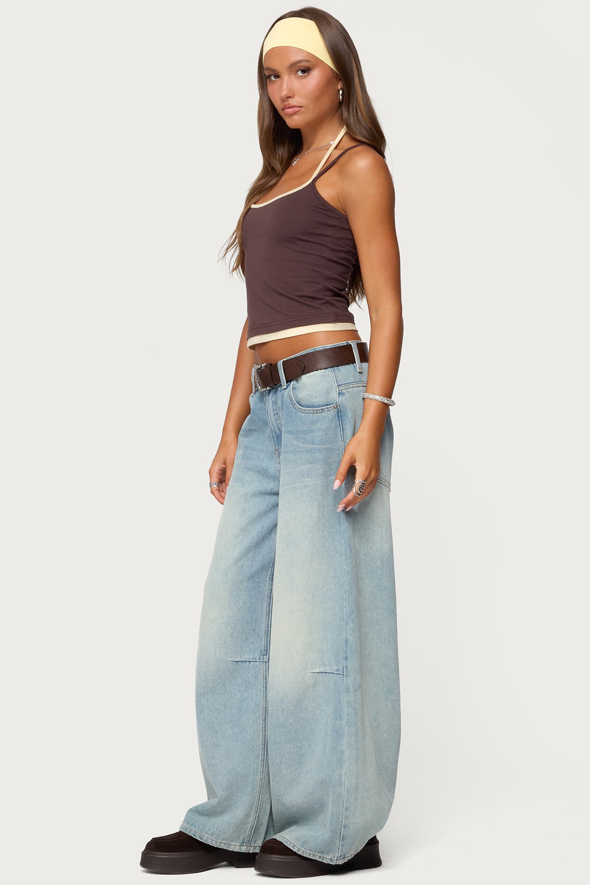 Roya Layered Halter Tank Top - Image 4