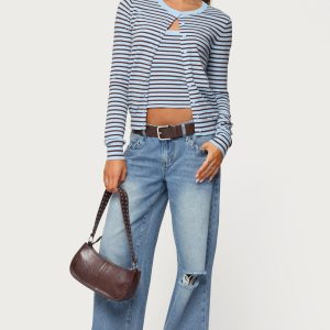 Dutton Distressed Low Rise Jeans