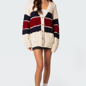 Tinsley Oversized Cable Knit Cardigan
