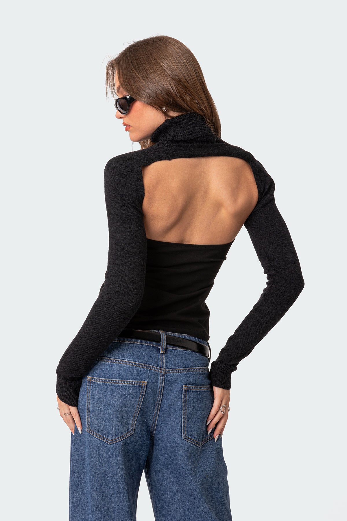 Turtle Neck Shrug Sweater - Image 4