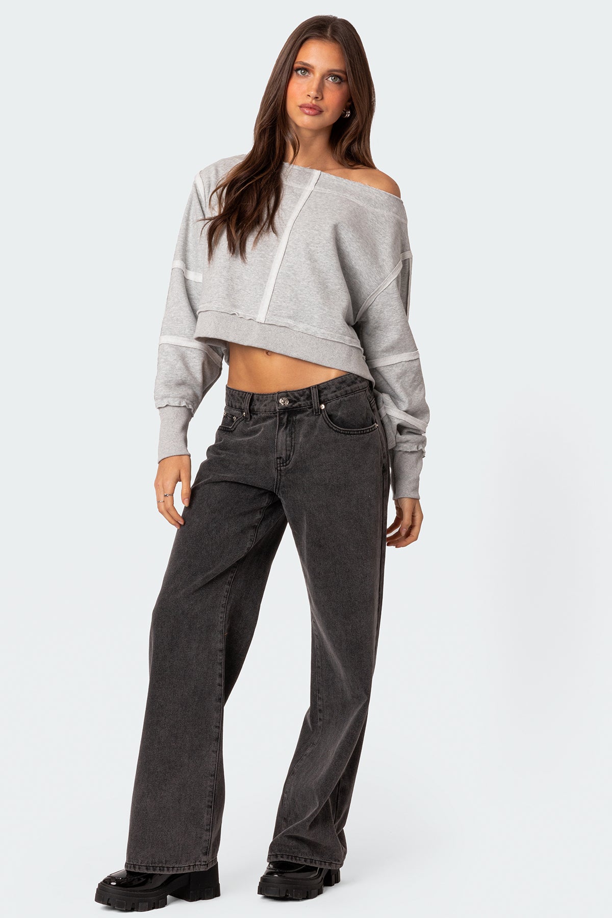 Inside Out Cropped Sweatshirt - Image 5