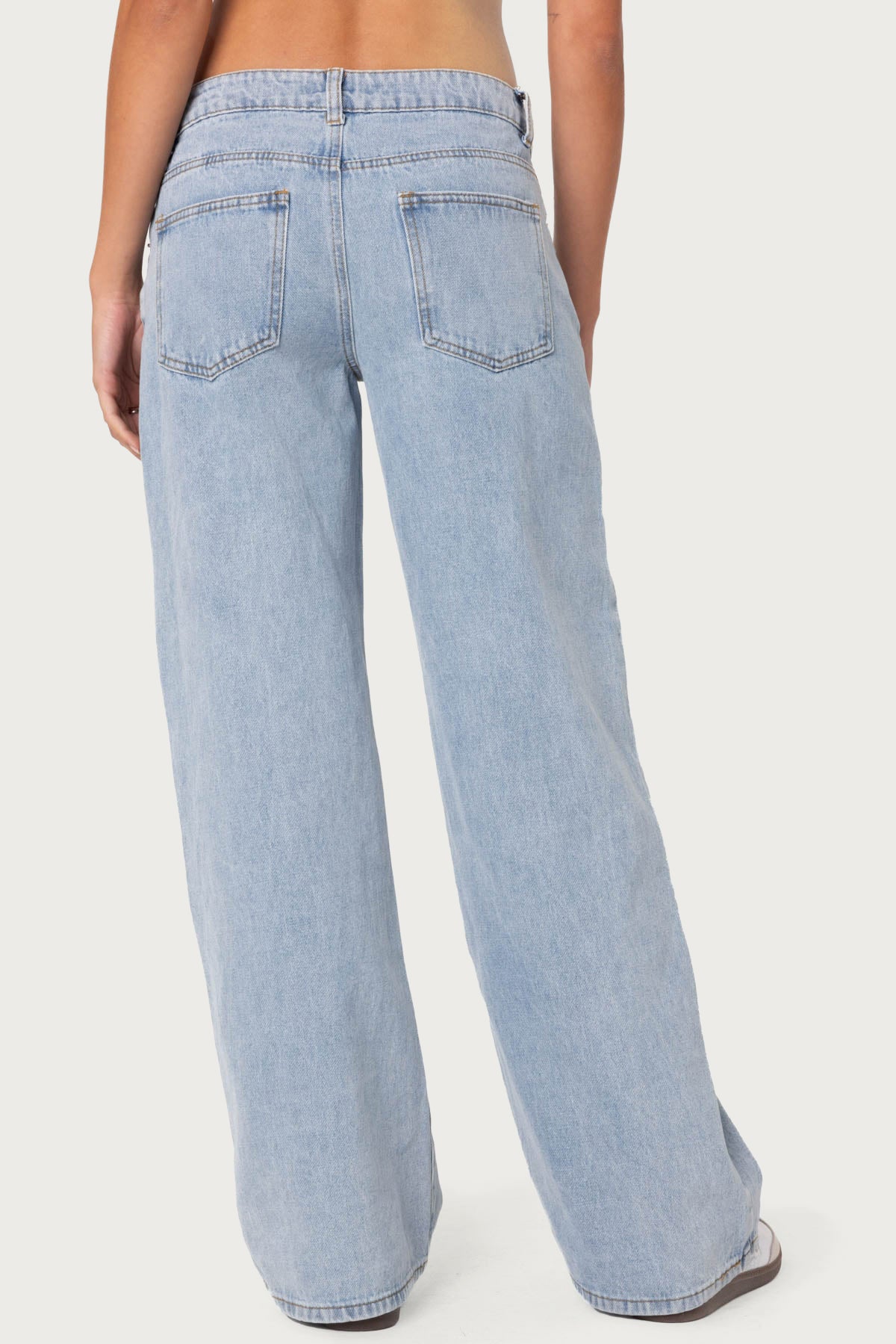 Raelynn Washed Low Rise Jeans - Image 4